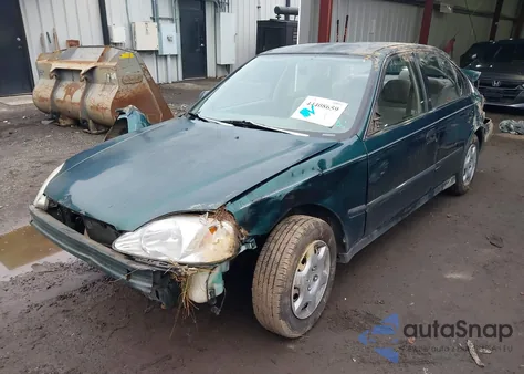 2000 Honda Civic Lx из США, поврежденный, VIN 1HGEJ6678YL055527